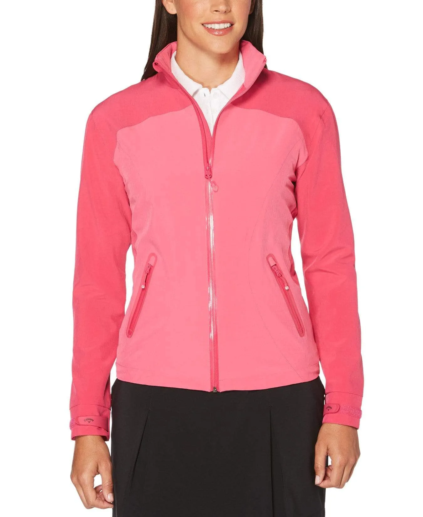 Womens Waterproof Tonal Panel Jacket