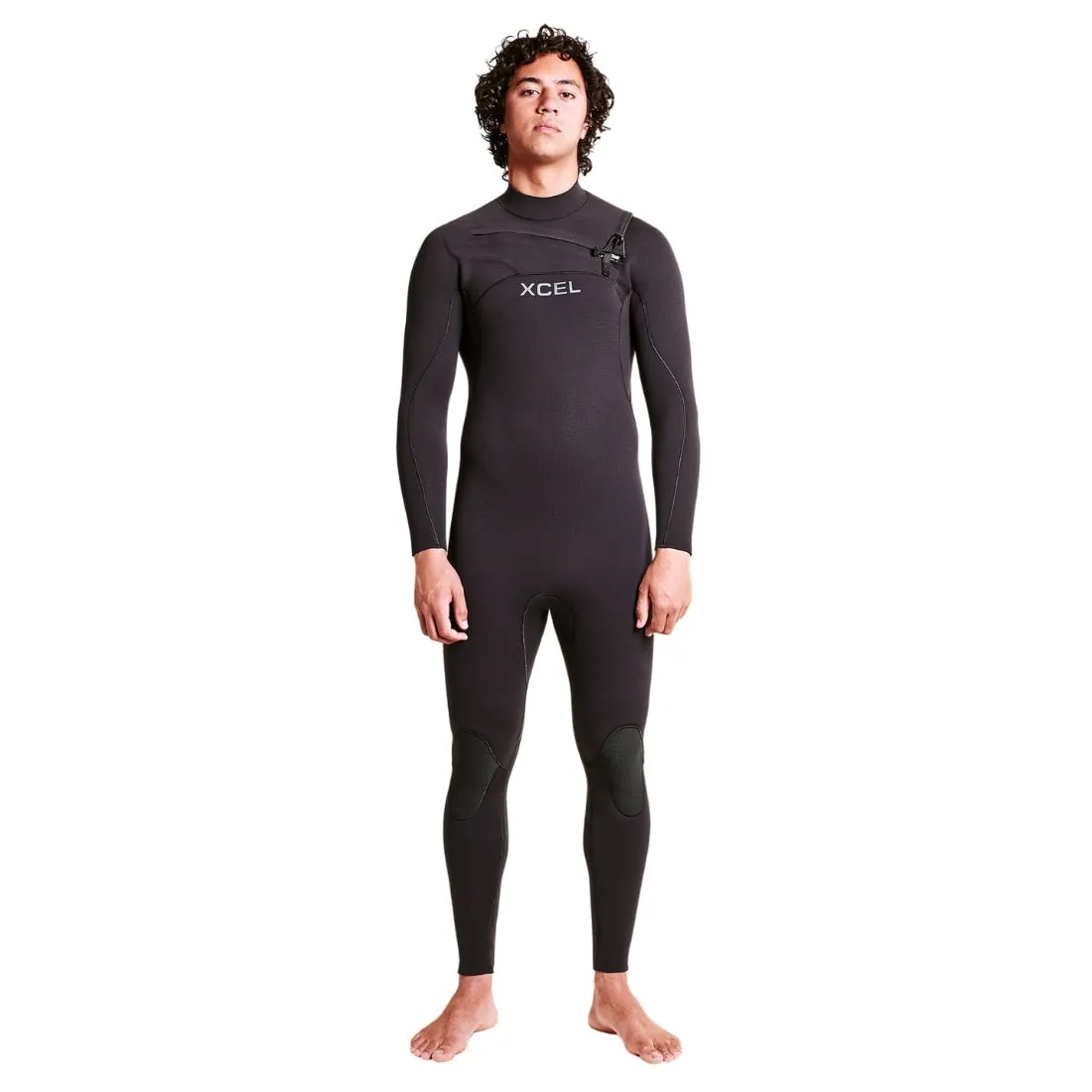 Xcel Mens 5/4mm Comp  Chest Zip Wetsuit - Black