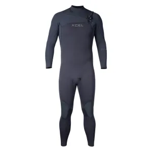 Xcel Mens 5/4mm Comp  Chest Zip Wetsuit - Black