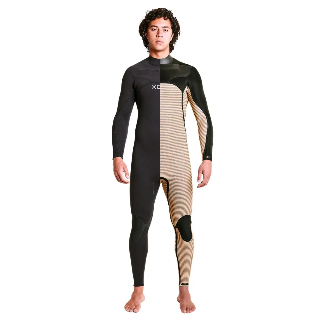 Xcel Mens 5/4mm Comp  Chest Zip Wetsuit - Black